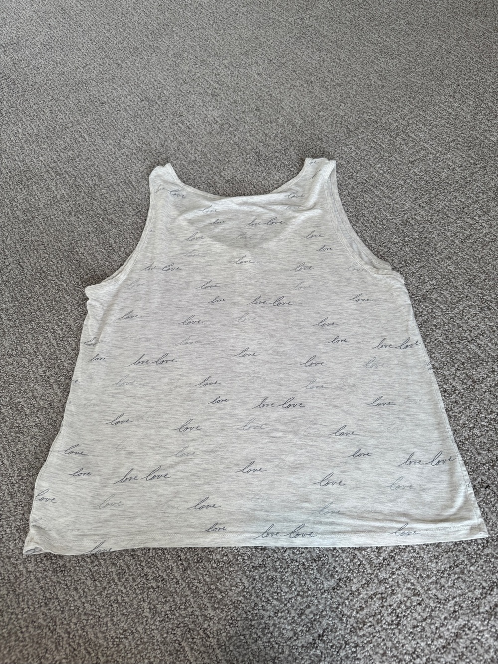 LOVE by Gap Light Gray Sleep Tank & Shorts Set Size Small - Picture 13 of 13
